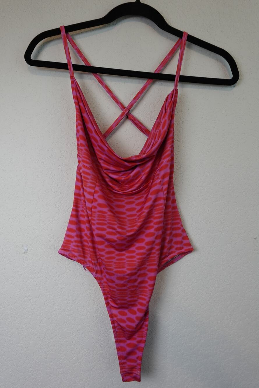 NWT Out From Under Strappy Back Bodysuit Size Large